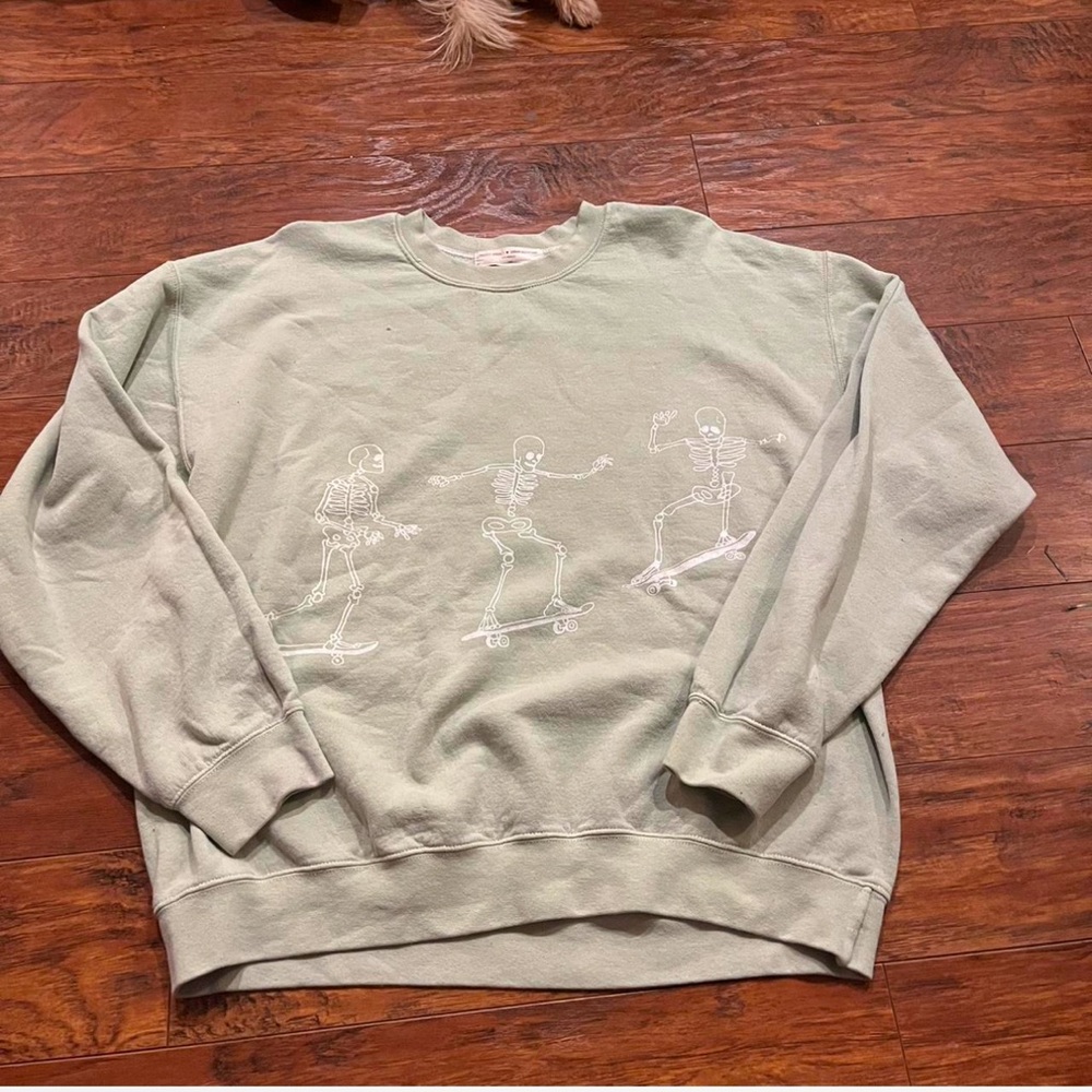 Urban Outfitters Skeleton Skater Crewneck - Size S/M